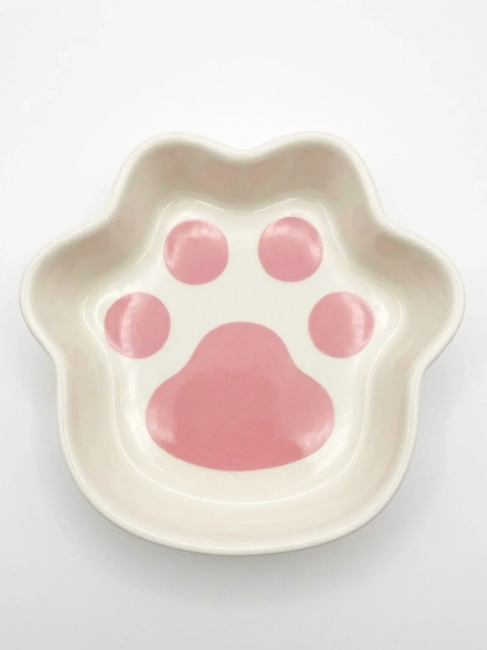 Cat Paw Ceramic Bowl - Pink